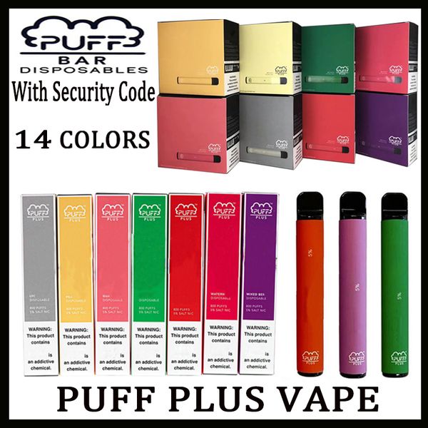 

Слоеное Plus Одноразовые устройства Pod Starter Kit 800 + Puff 550mAh Аккумулятор 3,2 мл Картридж Vape Пустой Pen PK СЛОЙКА BAR POP Ezzy HYDE BIDI