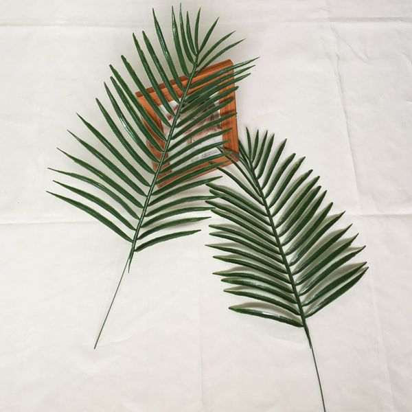 

plastic artificial leaf tropical palm leaves for simulation leaf for hawaiian luau theme party decorations home garden decor