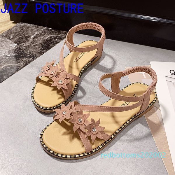 

2020 new women's summer shoes, soft leather sandals, fashionable women's shoes in boho style q478 r02, Black