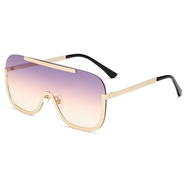 

brand design new sunglasses fashion women metal gradient sun glasses vintage uv400 oversized sunglass shades gafas de sol, White;black