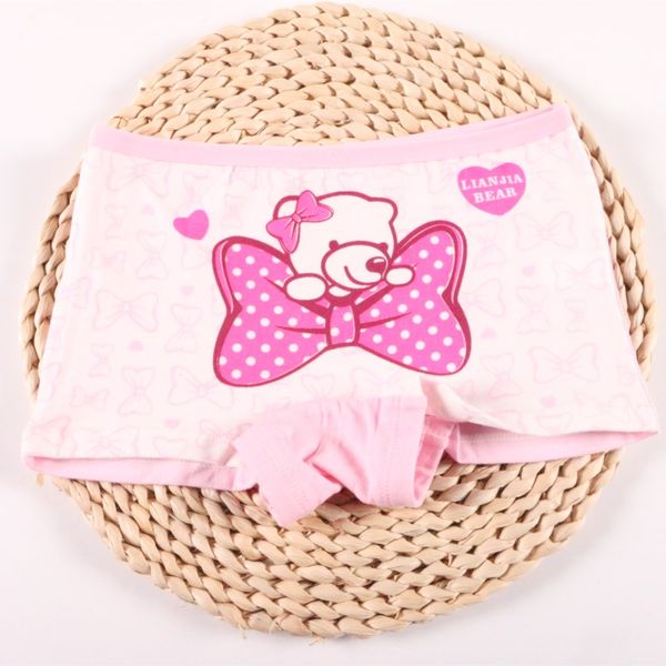 

60pcs/lot soft 100% cotton bear pattern candy boxer girl briefs kids boxer suitable for 2-10 years, Camo