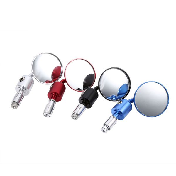 

1 pair 7/8" round handlebar bar grip end rear view mirrors motorcycle motorbike side mirror car accessories