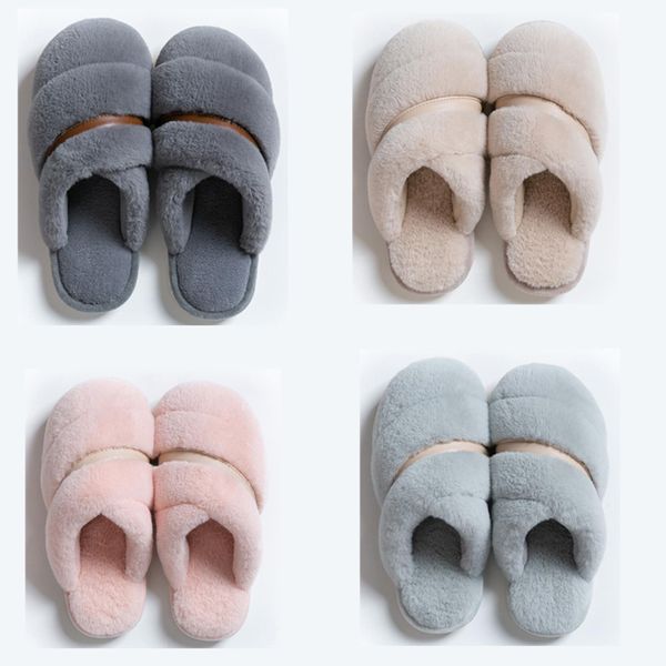 

2020 ale non-brand winter women men slipper fur flip flops sandals indoor keep warm home shoes rubber flat sandals 38-45 style 34, White;red