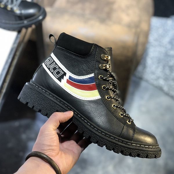 

2020c10 new style fashion trend high-casual men's shoes, comfortable and versatile luxury sports men's shoes zapatos hombre, Black