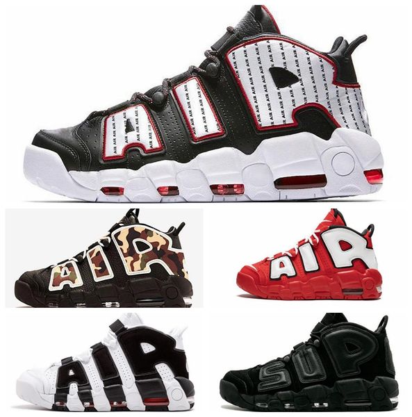 

designer more uptempo qs mens basketball shoes 3m uptempo chicago scottie pippen trainers sports sneakers baskets des chaussures off