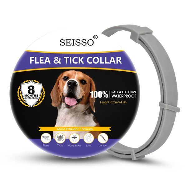 

large flea and tick collar prevention for dogs cats waterproof protection long lasting flea and tick prevention fully adjustable