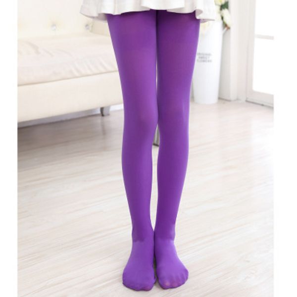 2020 New Girls Tights Pantyhose Leggings Stockings Opaque Colour Girls ...