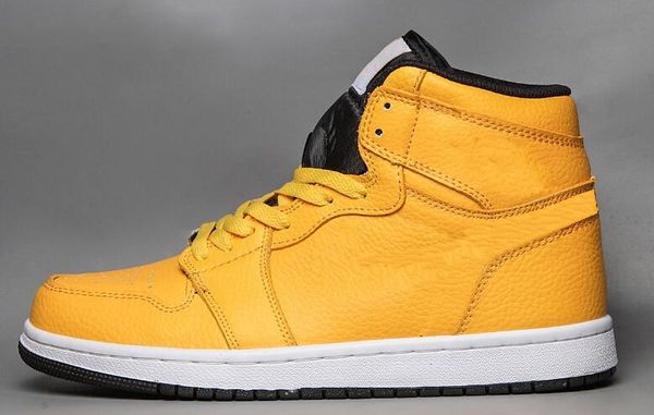 

2020 new arrival 1s high yellow leather women men outdoor shoes shoes size 36-47