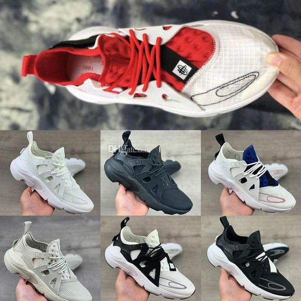 

2019 нового прибытия huarache city move 9.0 ix кроссовок e.d.g.e txtqs тройной белый черных для мужчин для женщин сетки дышащих кроссовок ou