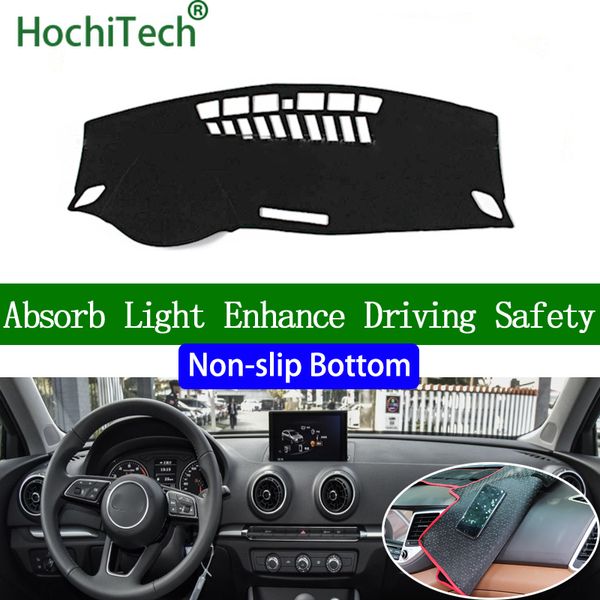 

for a3 s3 2014-2019 left rudder interior accessories car dashboard cover dash mat anti-slip anti-dirty dashmat pad