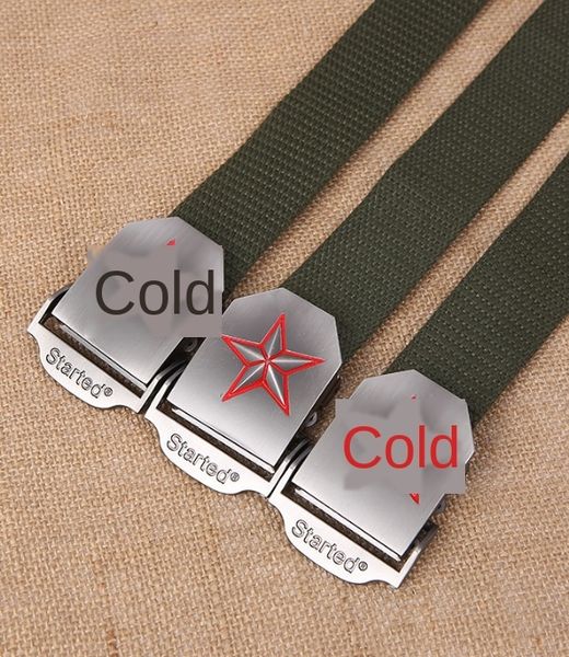 

green lead the five-star belt army green belt five-star thin lead the army thin, Black;brown