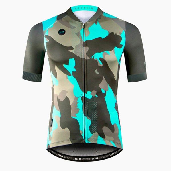 

men's short sleeve cycling jersey mtb team bike cycling jersey quick dry breathable maillot, Black;red