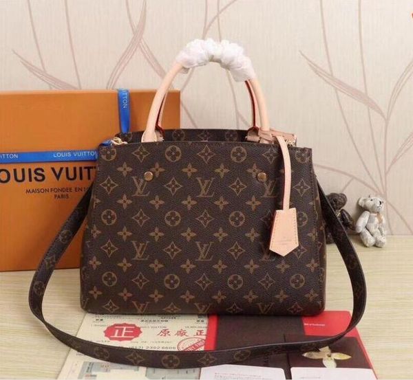 

085 lv louis vuitton 100% натуральная кожа двойной молнии косметический мешок сумка женщины кошелек майкла плеча сумки кошелек сцепления