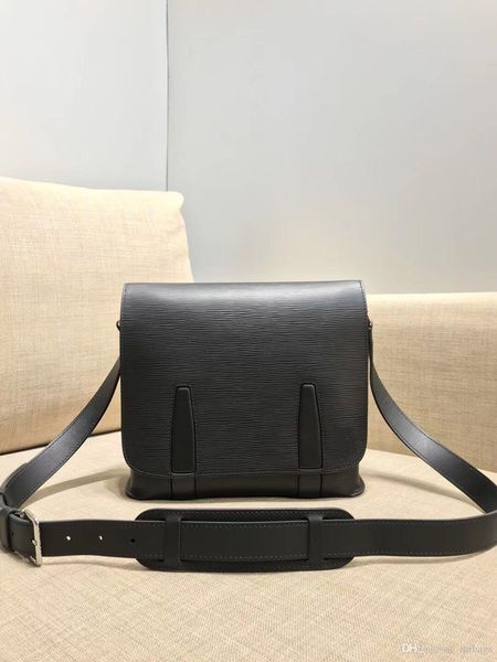 

2019 new men's messenger bag high-end quality designer cross body bag fashion casual style with adjustable leather shoulder strap