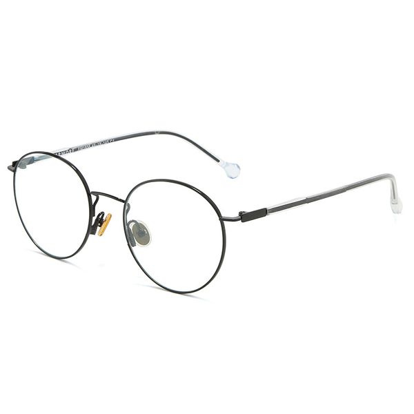 

zerosun round eyeglasses frames male women fashion glasses ladies anti blue computer goggles eyewear for prescription spectacles, Black