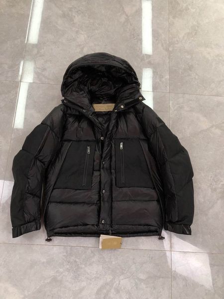 

bur men jacket british berry designer jacket large size basic luxury pocket design down jacket popular mens winter jackets, Black