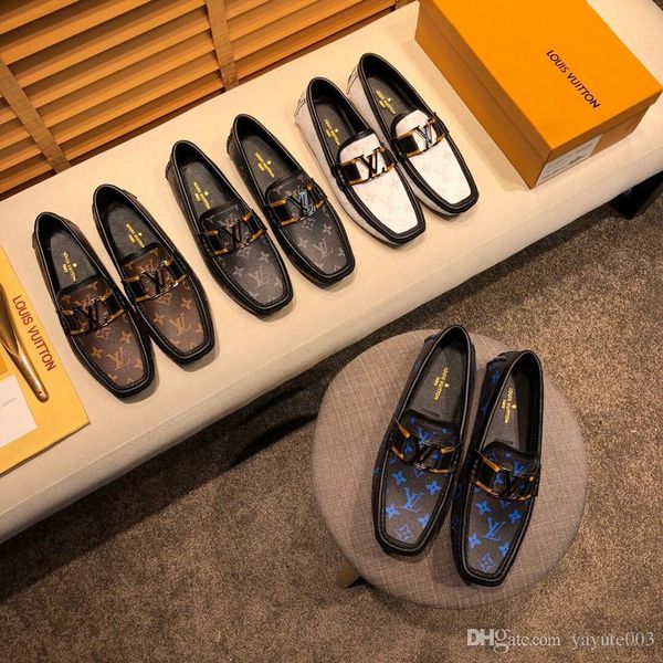 

iduzi итальянский дизайн формальные мужские туфли золотая кожа роскошные кожаные свадебные туфли мужские мокасины офис для мужчин, Black