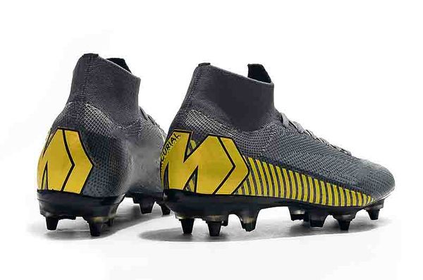 

2019 world cup mens soccer cleats mercurial superfly vi 360 elite sg steel spikes soccer shoes high ankle chaussures de football boots