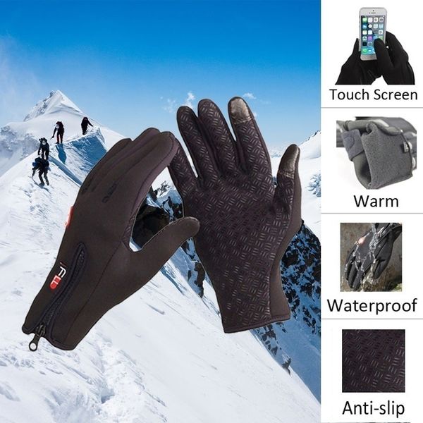 

practical riding glove bicycle warm gloves touch screen motorcycle durable waterproof material mobile phone