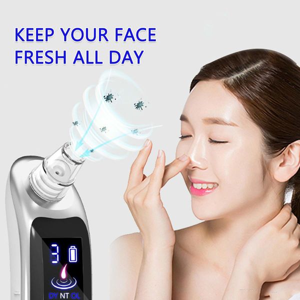 

face nose clear acne black dot pimple blackhead remover electric blackhead vacuum cleaner pore skin care tools machine with 6 head