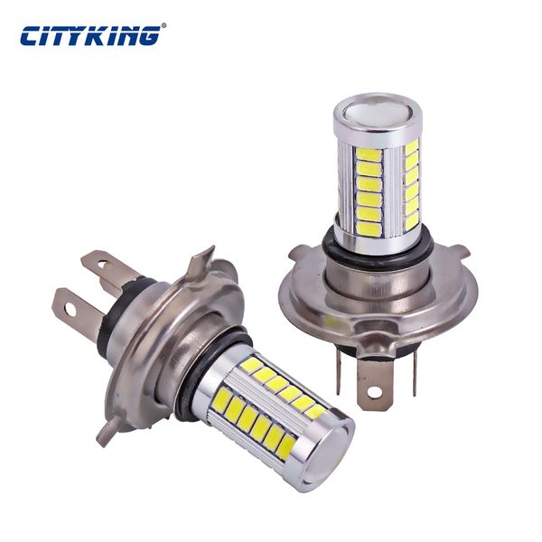 

2pcs h4 led fog light driving led car bulb h7 h11 h8 h4 33smd 5630 33led fog lamp car light source white 6000k headlight
