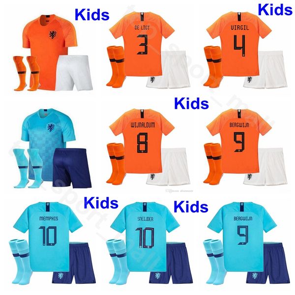 

Youth Netherlands Jersey Socks 2019 Set Kids Soccer 21 Lineth Beerensteyn 6 Anouk Dekker 3 Stefanie van der Gragt Football Shirt Kit Uniform