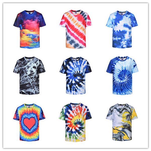 

мужские дизайнер большого размера рубашка 3dt по краска галстук-окрашенные граффити цифровая печать стерео жира коротким рукавом t-рубашка, White;black