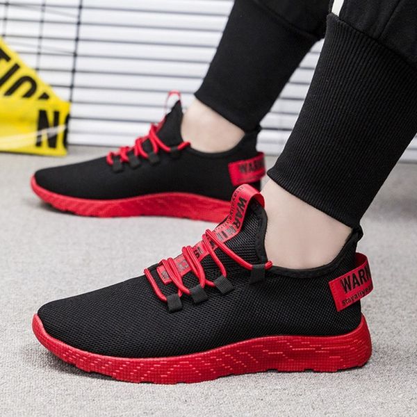 

dihope shoes men red shoes for men sports tenis masculino casual sneakers men shoes plus size 35-43 lightweight male footwear, Black