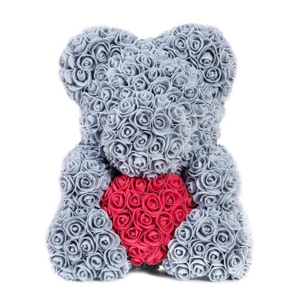 

romantic pe artificial rose rose bear heart-shaped toy decorations valentine's day lovely birthday girlfriend love gift