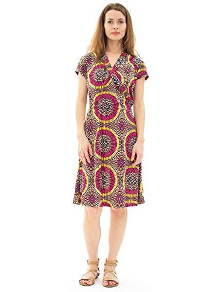 

avanti bottega women's casual short sleeve knee length midi dress, Black;gray