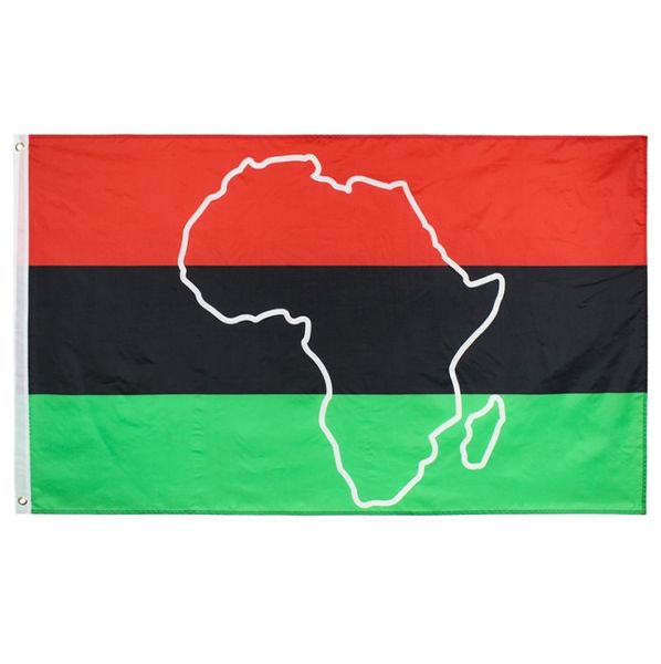 3x5 Custom African Outline Flag Hanging National Crea la tua bandiera, Uso interno all'aperto, Drop shipping