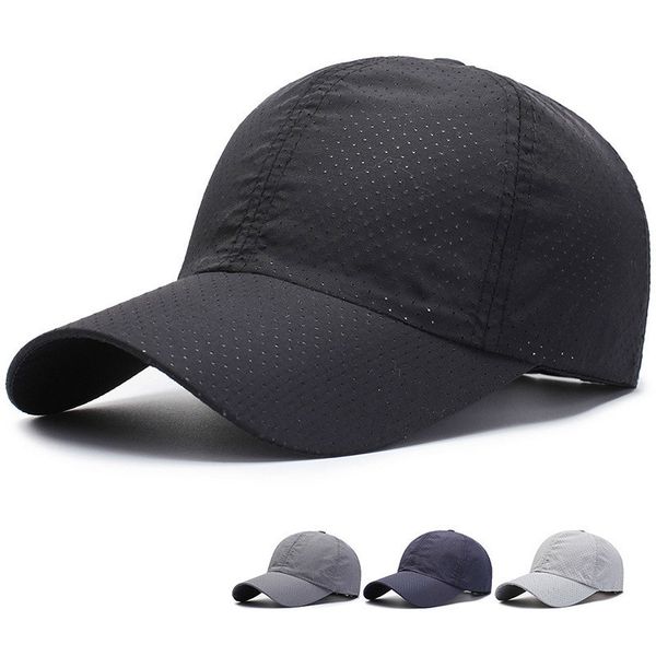 

snapbacks solid summer baseball cap men snapback women quick dry mesh breathable sun hat bone masculino trucker, Black;white