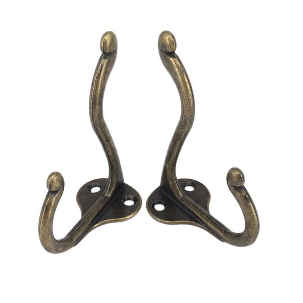 

10pcs zinc alloy hooks easily install wall planks furniture organizer saving spacer hanging coat hats towel keys holder