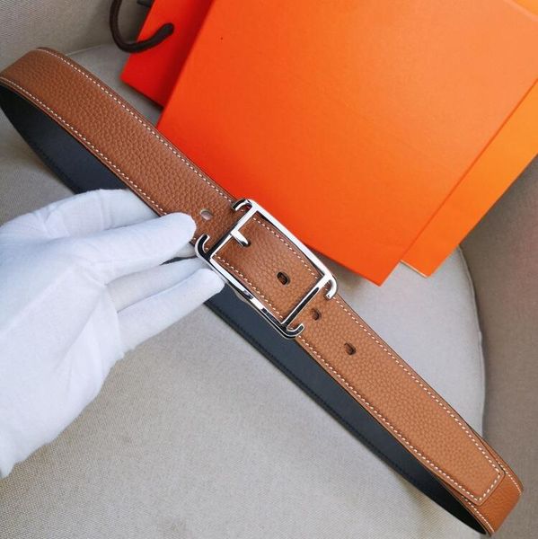 

new leather belt, imitation crocodile belt, fashion men's waist belt, smooth leather, designer bag box, Black;brown
