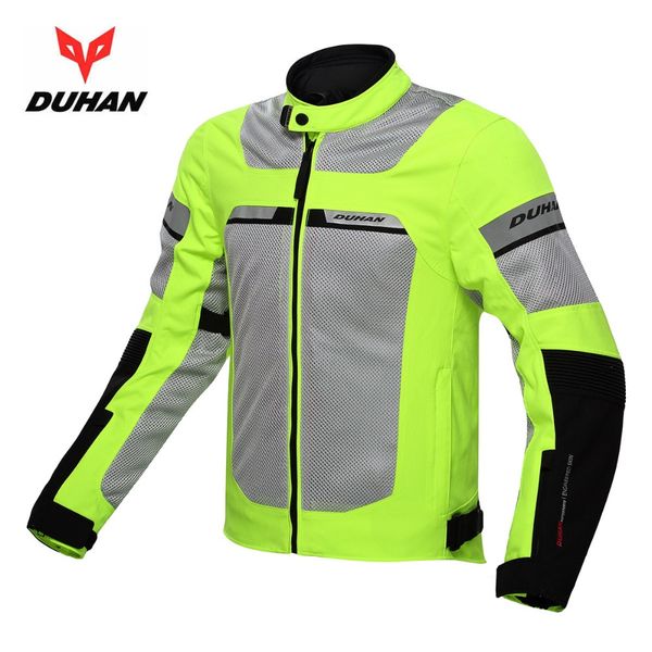 

duhan mesh motorcycle jacket waterproof liner 5 gear pads moto jacket protactive guards refective racing jackets