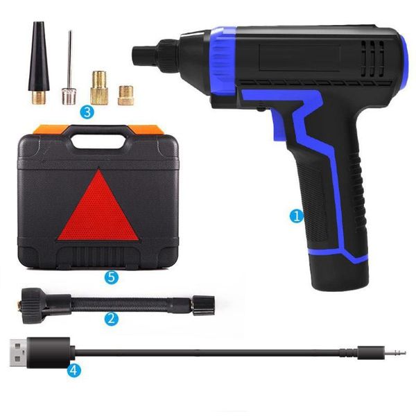 

car air compressor pump digital led smart portable handheld car tire inflator electric air pump repair tool accessories