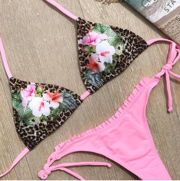 

new separate swimsuit with blockbuster printing in europe and america