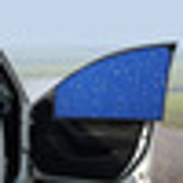 

2pc car front right/left window curtain sun shade sun visor sunshade blue sale