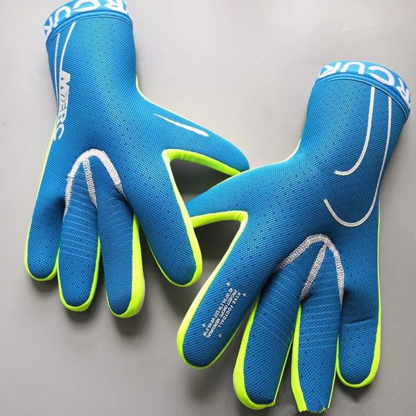 

2020 official nk logo mercurial soccer goalkeeper gloves antiskid goalie gloves allcondition control goal keeper gloves luva de golei, Black