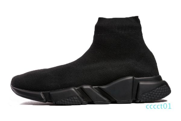 

2019 designer sneakers speed trainer runner black red triple black fashion flat socks boots casual shoes size 36-45 ct4 ct01