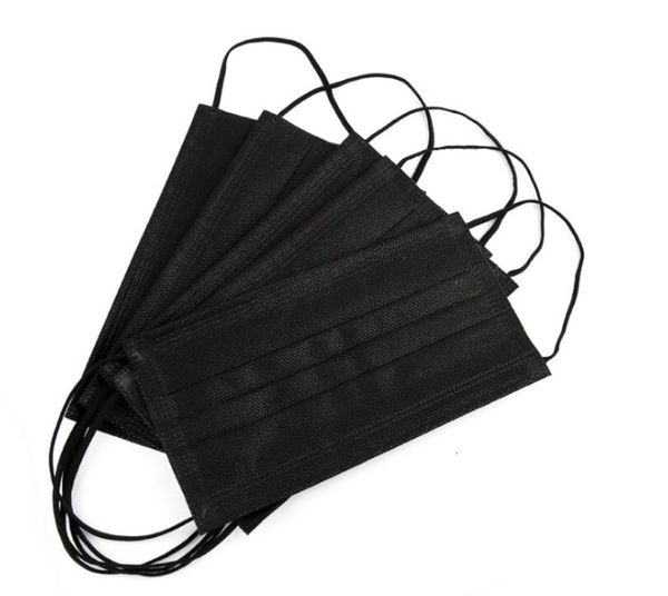 

wholesale [in stock] black soft earloops famasks 3 winter face mask ply mouth er for protection care