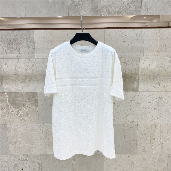 

20ss new luxurious brands design d letters towel fabric white cotton tee shirt men women streetwear sweatshirt outdoor t-shirts, Gray;blue