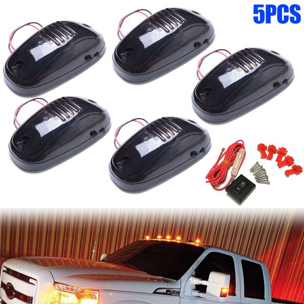 

5 шт / комплект 9 leds led 12v автомоейся работа легкогрузового suv cab крыша marker автомобили top flood beam вождение лампа m8617