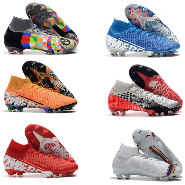 

мужской superfly 7 elite se fg ic tf высокая помощь футбол тенденция leats роналд cr7 открытых бутс mercurial испарения 13 elite fg