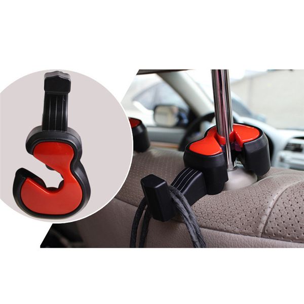 

2017 new portable car auto seat hanger purse bag organizer holder violin hook headrest 2pcs car-styling