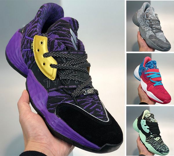 

new arrival wholesale mens harden vol.4 basketball shoes mens fashion sneakers male sports chaussures outdoor trainers 40-46