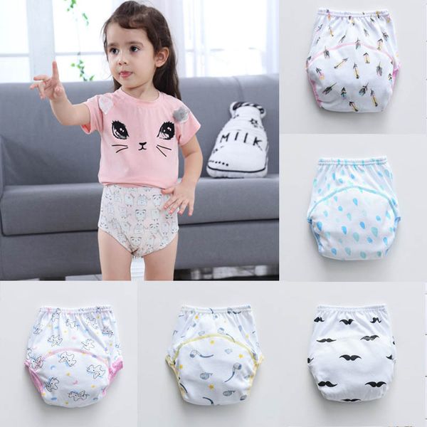 

5pcs/lot baby cotton training pants potty toddler reusable diapers for girls boys kids training panties underwear nappy changing