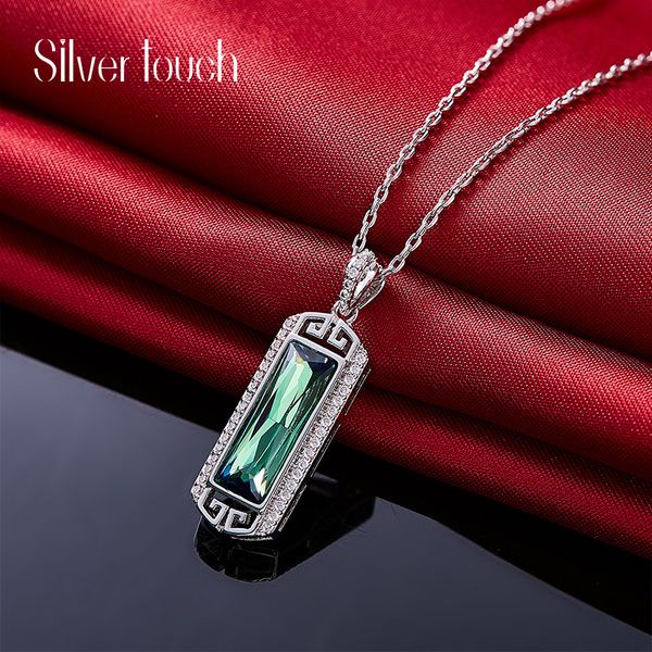 

fashion- 925 silver necklace women using swarovski crystal necklace