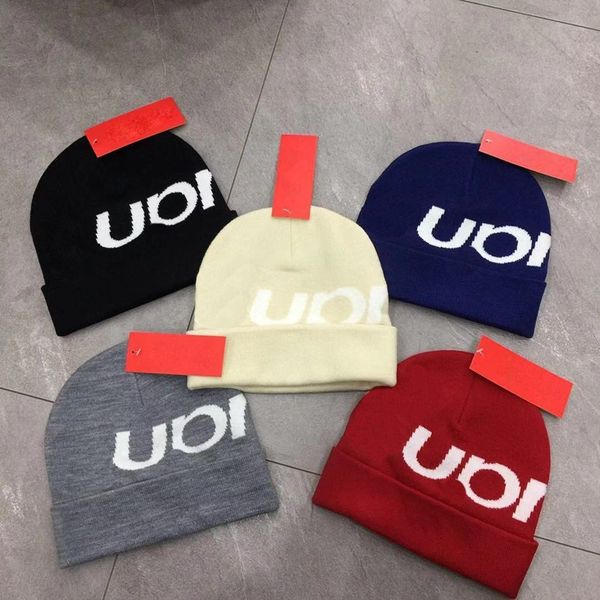 

box logo 18fw big street путешествия рыбалка cap повседневный logo осень зима hat теплый открытый спорт шапки beanie трикотажные hat cap, Silver