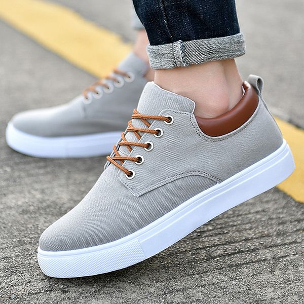 

big size 39-47 boys school shoes men canvas shoes comfortable sneakers 2020 spring new arrival runway shoes male sneakers t200108, Black